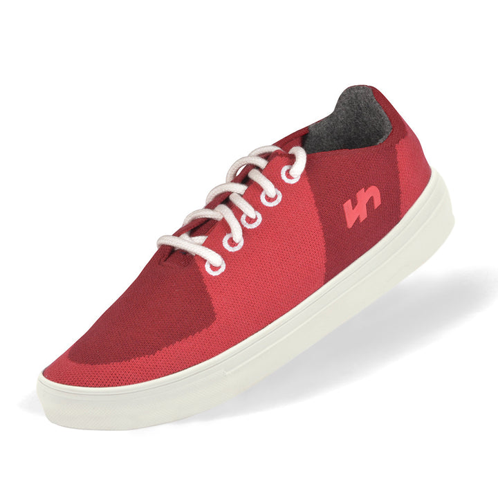 Linen Sneakers | Burgundy-Red | Men