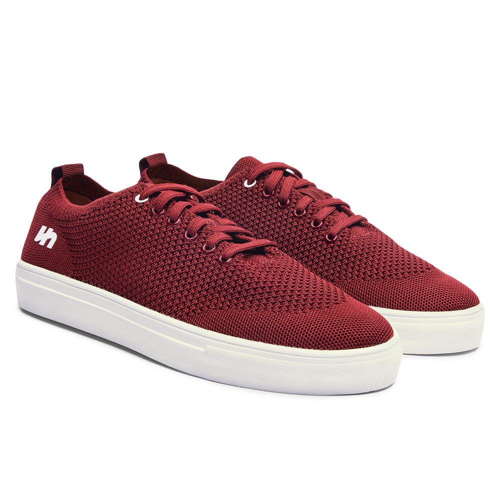 Ellipsis - Breathable Sneakers | Burgundy