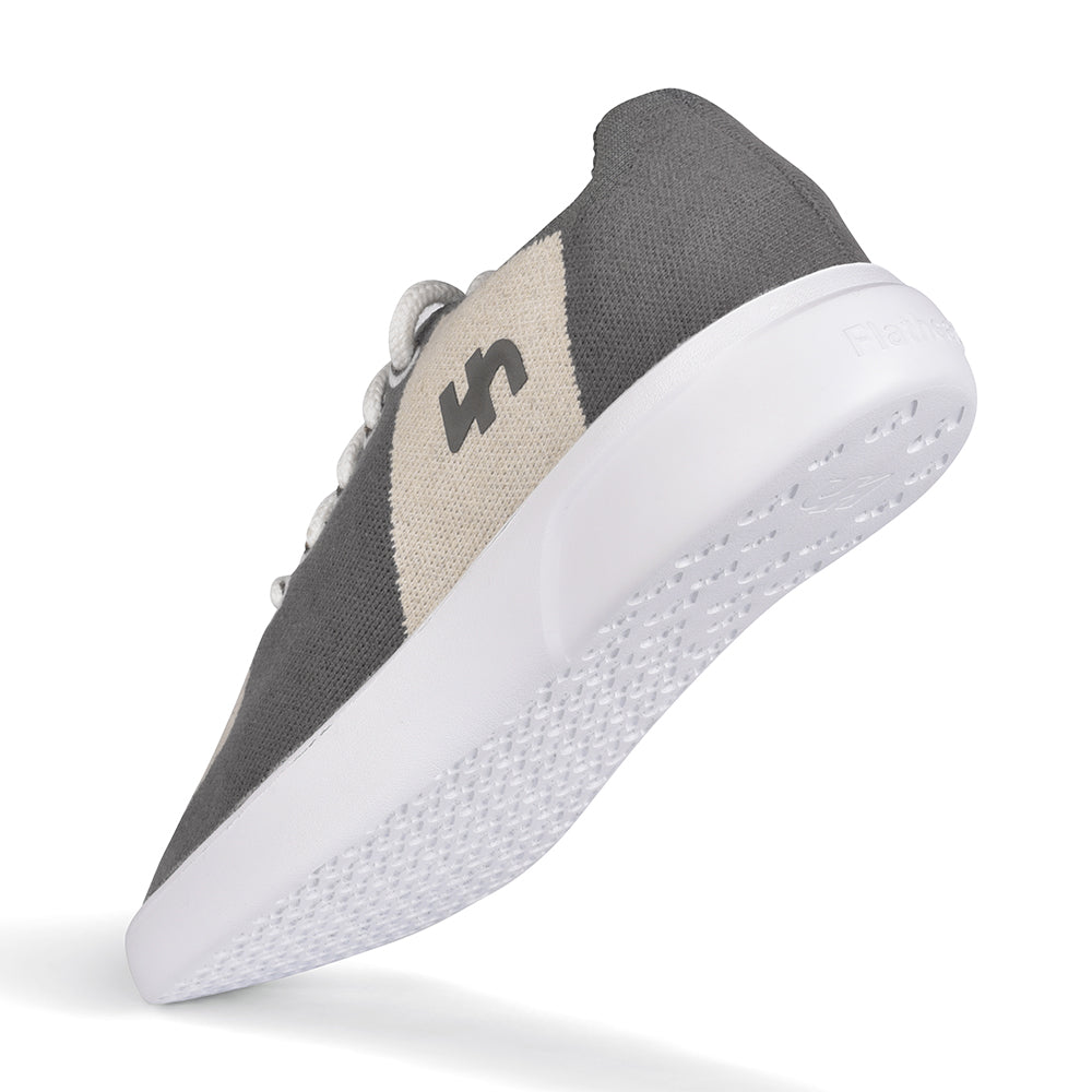 Linen Sneakers | Grey-Natural | Men