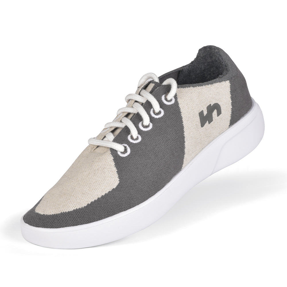 Linen Sneakers | Grey-Natural | Men