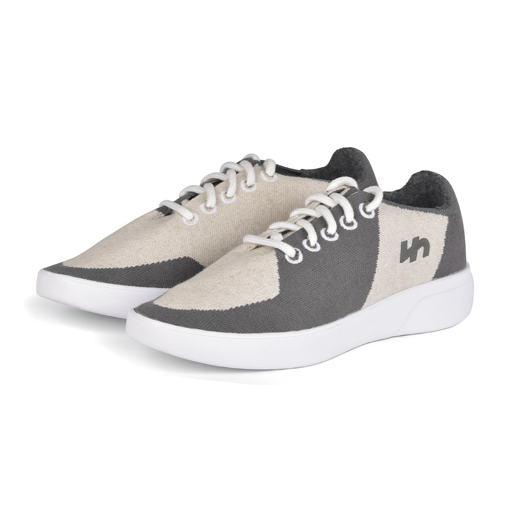 Linen Sneakers | Grey-Natural | Men