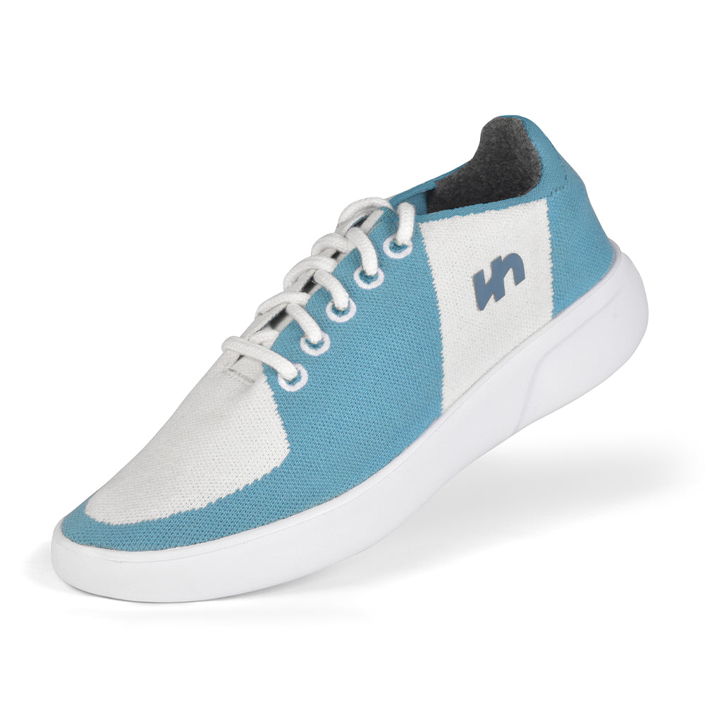 Linen Sneakers | Sky Blue-White | Men
