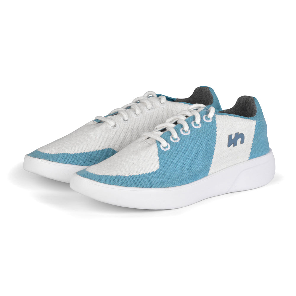 Linen Sneakers | Sky Blue-White | Men