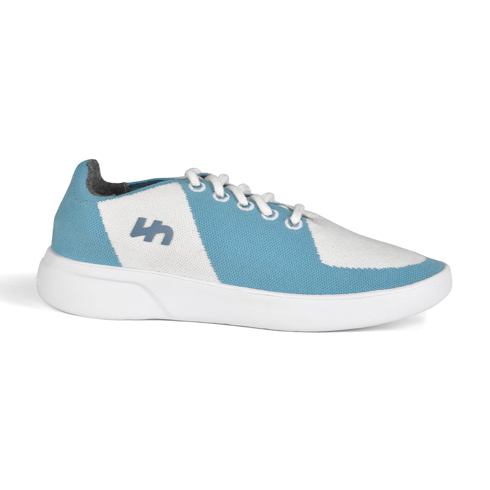 Linen Sneakers | Sky Blue-White | Men