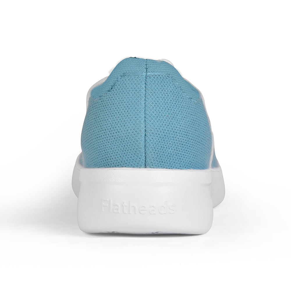 Linen Sneakers | Sky Blue-White | Men