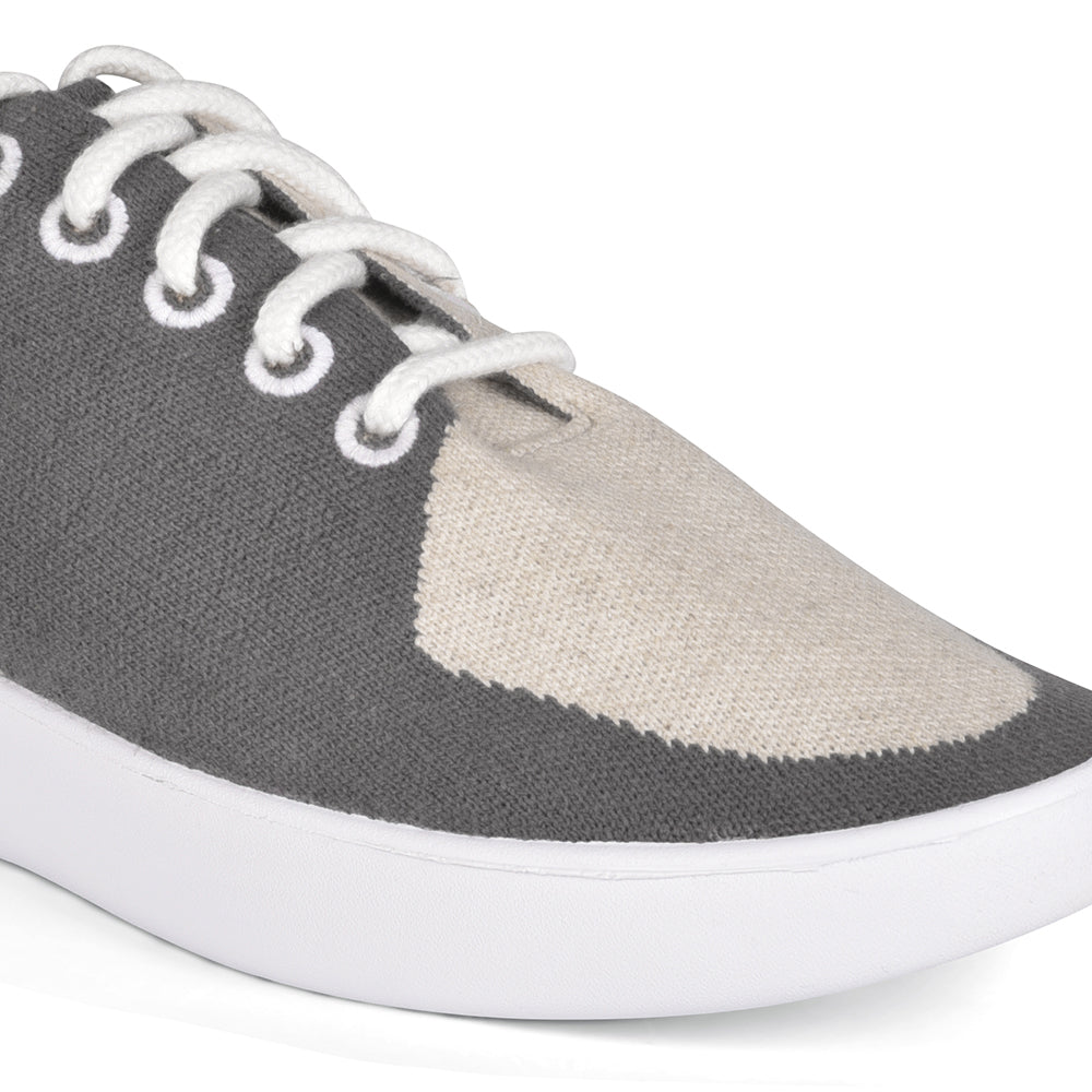 Linen Sneakers | Grey-Natural | Men