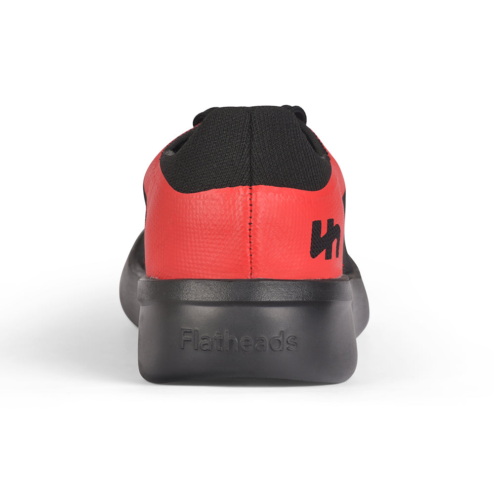 KoolTex Trainers | Black-Red (Black Sole) | Men